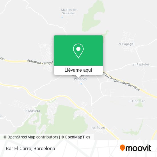 Mapa Bar El Carro