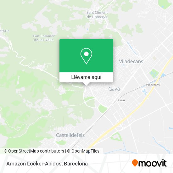 Mapa Amazon Locker-Anidos