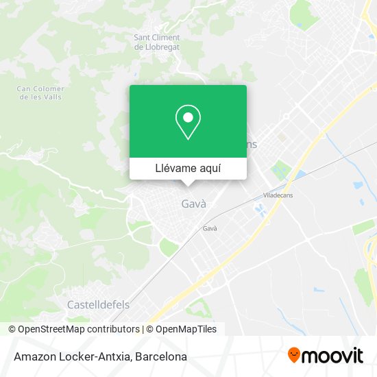 Mapa Amazon Locker-Antxia