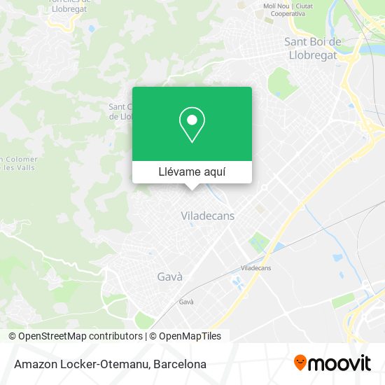 Mapa Amazon Locker-Otemanu