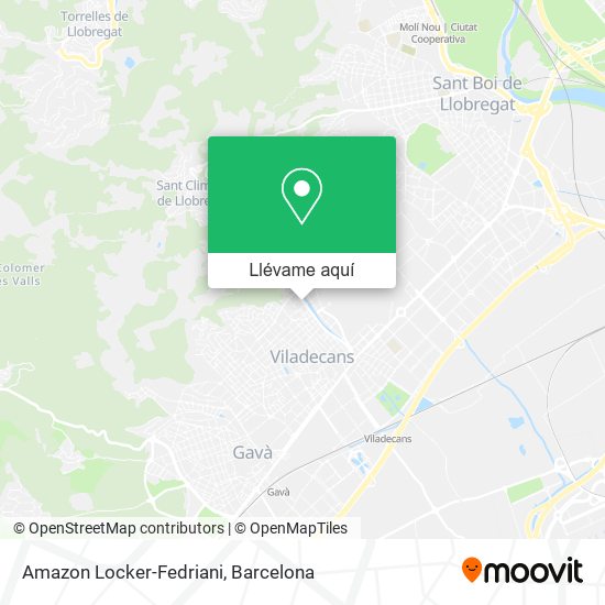 Mapa Amazon Locker-Fedriani