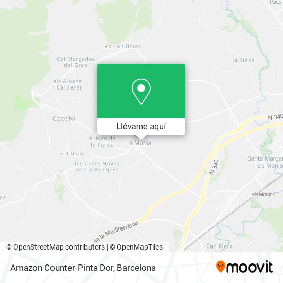 Mapa Amazon Counter-Pinta Dor