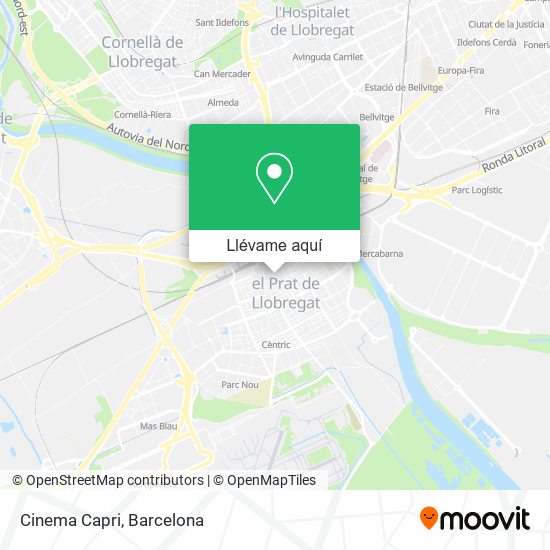 Mapa Cinema Capri