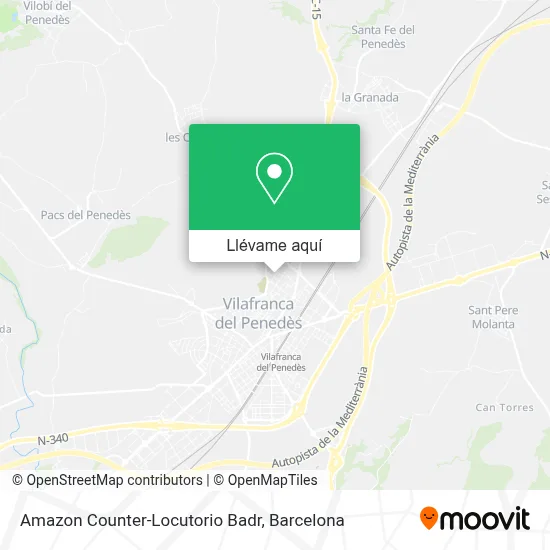 Mapa Amazon Counter-Locutorio Badr