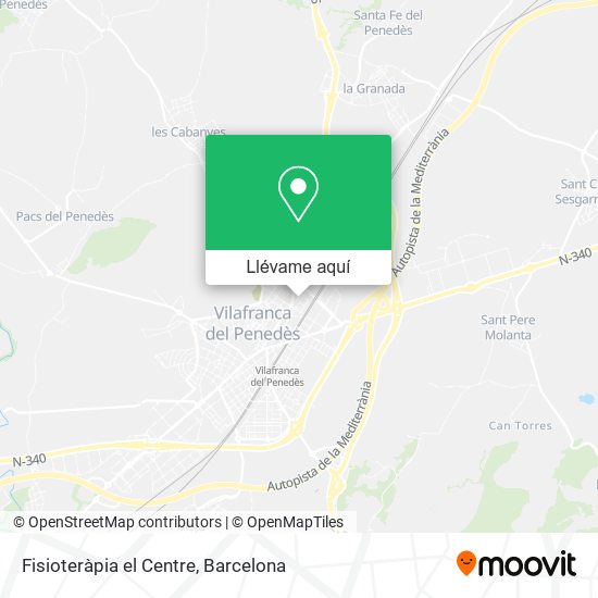 Mapa Fisioteràpia el Centre