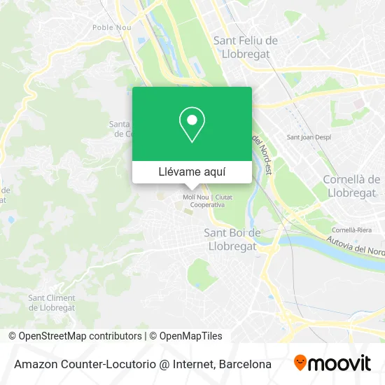 Mapa Amazon Counter-Locutorio @ Internet
