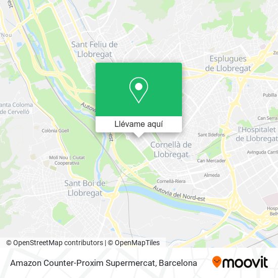 Mapa Amazon Counter-Proxim Supermercat