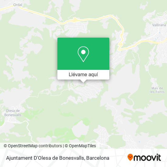 Mapa Ajuntament D'Olesa de Bonesvalls