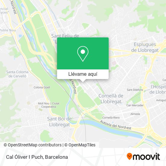 Mapa Cal Óliver I Puch