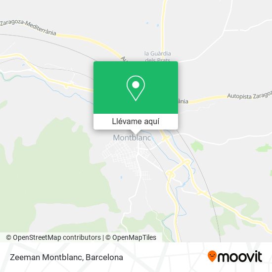 Mapa Zeeman Montblanc