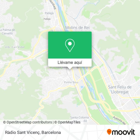 Mapa Ràdio Sant Vicenç