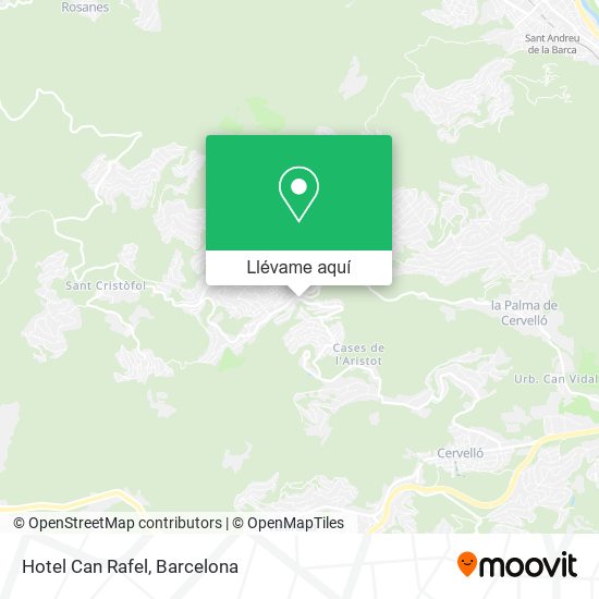 Mapa Hotel Can Rafel