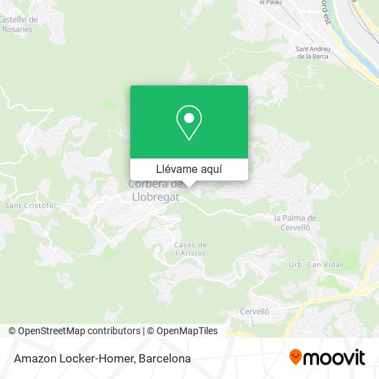 Mapa Amazon Locker-Homer