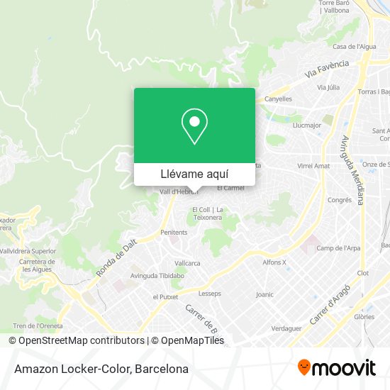 Mapa Amazon Locker-Color