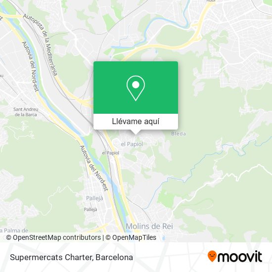 Mapa Supermercats Charter