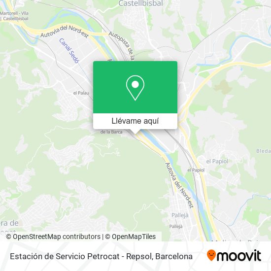 Mapa Estación de Servicio Petrocat - Repsol