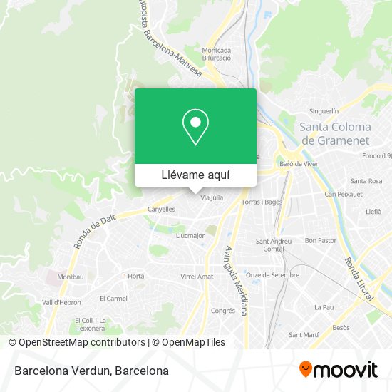 Mapa Barcelona Verdun