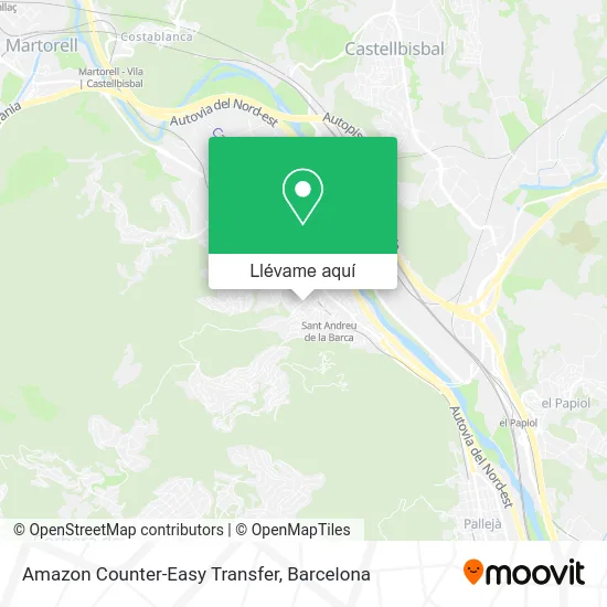 Mapa Amazon Counter-Easy Transfer