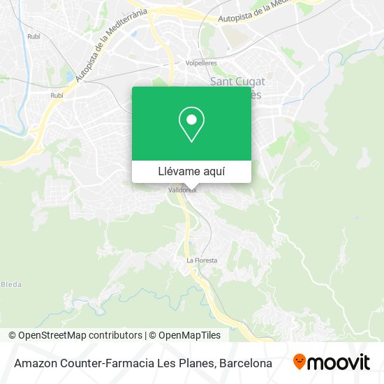 Mapa Amazon Counter-Farmacia Les Planes