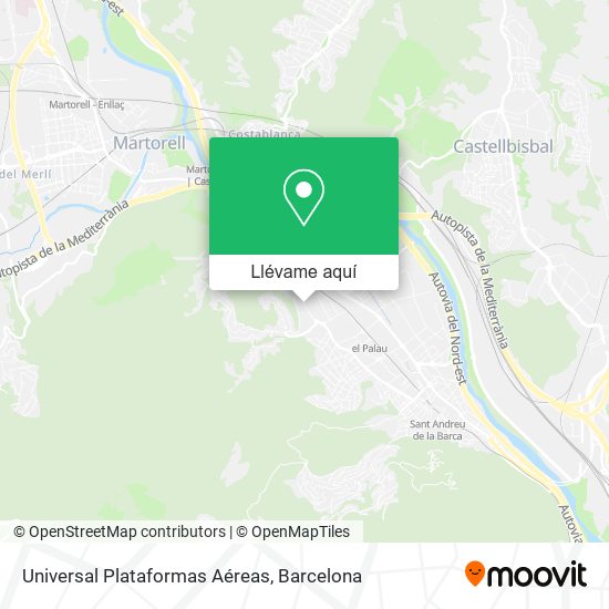 Mapa Universal Plataformas Aéreas