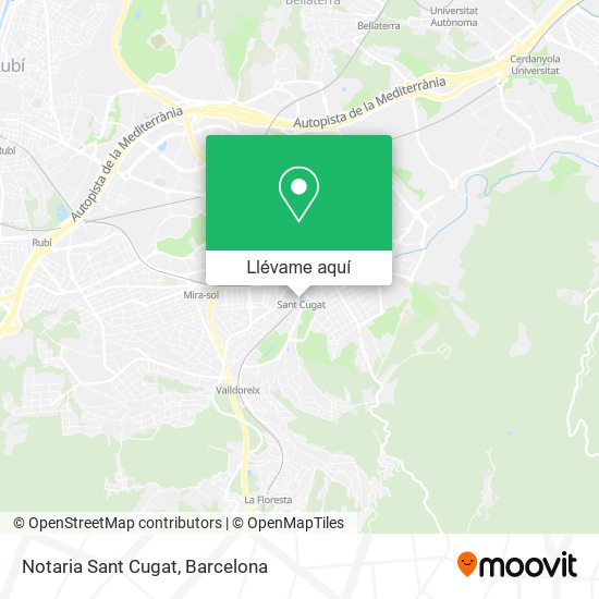 Mapa Notaria Sant Cugat