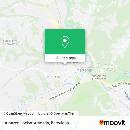 Mapa Amazon Locker-Amoedo