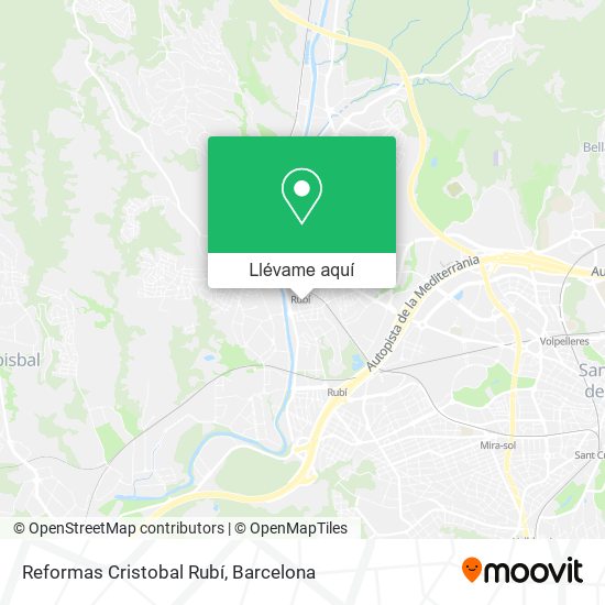 Mapa Reformas Cristobal Rubí