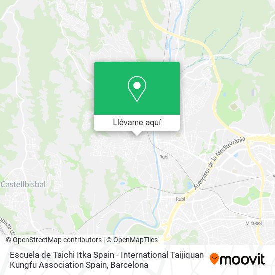 Mapa Escuela de Taichi Itka Spain - International Taijiquan Kungfu Association Spain