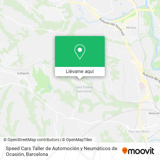 Mapa Speed Cars Taller de Automoción y Neumáticos de Ocasión
