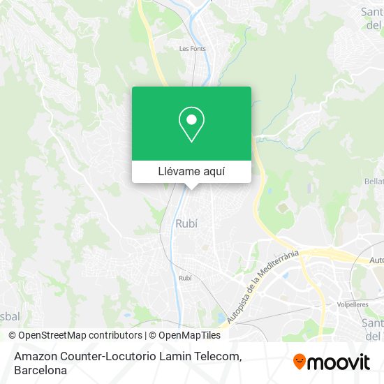 Mapa Amazon Counter-Locutorio Lamin Telecom