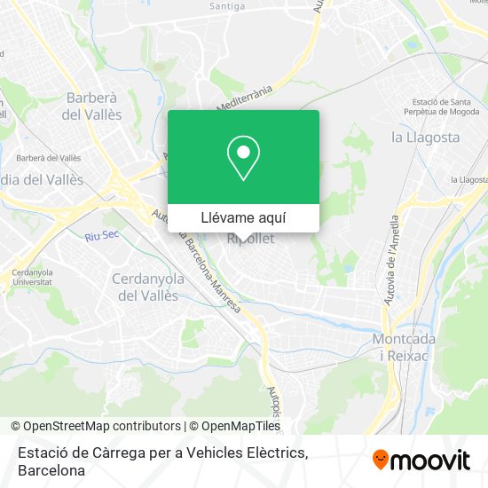 Mapa Estació de Càrrega per a Vehicles Elèctrics