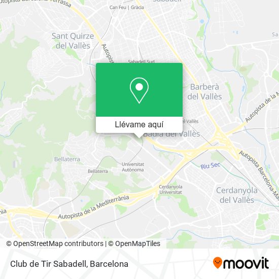Mapa Club de Tir Sabadell