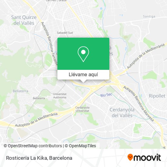 Mapa Rosticería La Kika