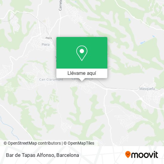 Mapa Bar de Tapas Alfonso