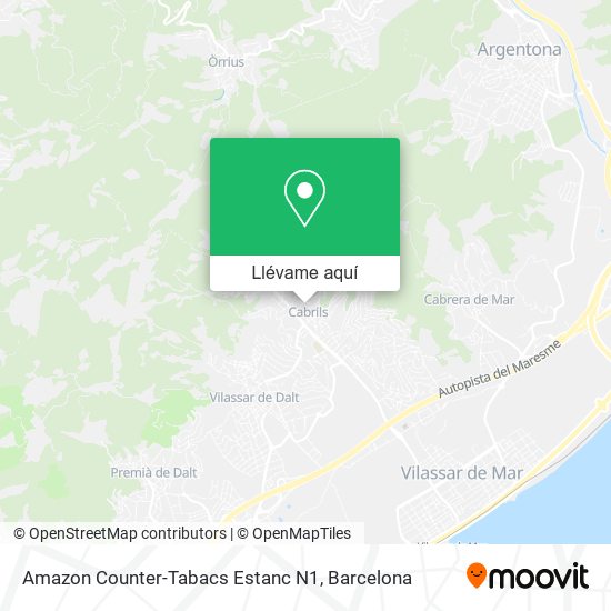 Mapa Amazon Counter-Tabacs Estanc N1