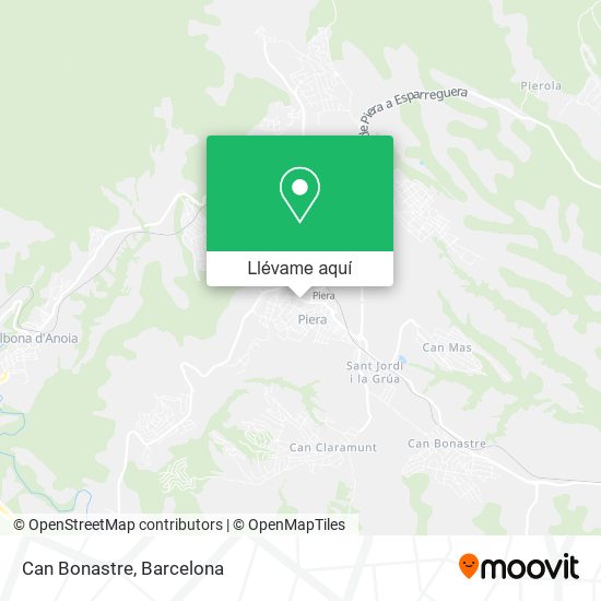 Mapa Can Bonastre