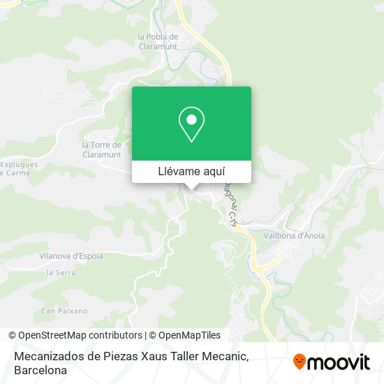 Mapa Mecanizados de Piezas Xaus Taller Mecanic