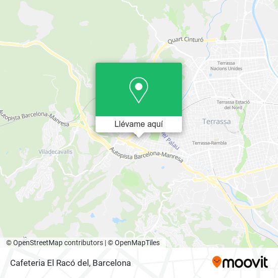 Mapa Cafeteria El Racó del