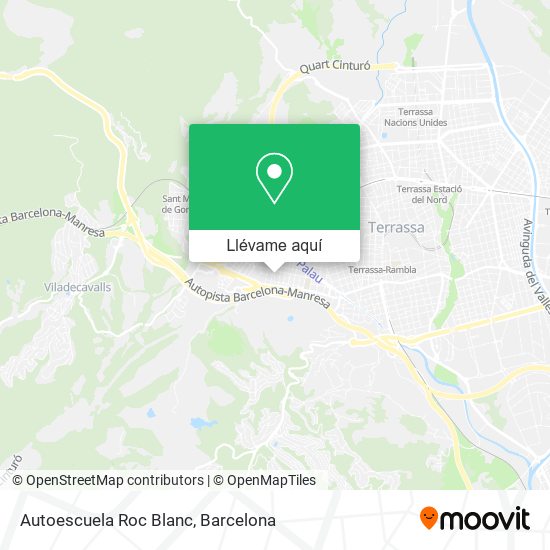 Mapa Autoescuela Roc Blanc