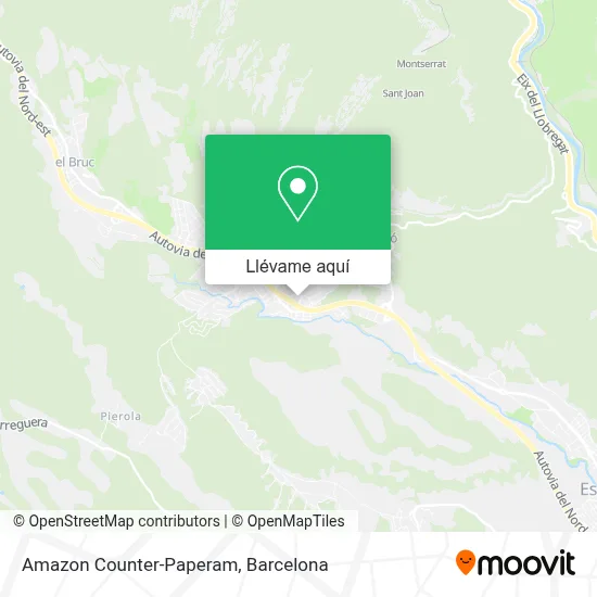 Mapa Amazon Counter-Paperam