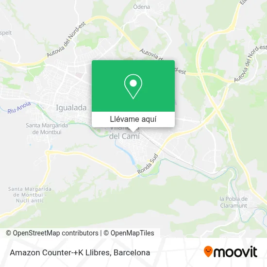 Mapa Amazon Counter-+K Llibres