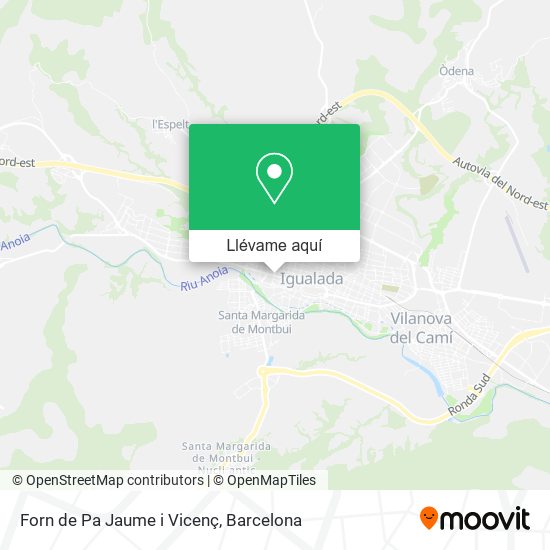 Mapa Forn de Pa Jaume i Vicenç