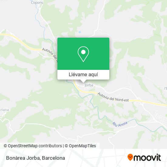 Mapa Bonàrea Jorba