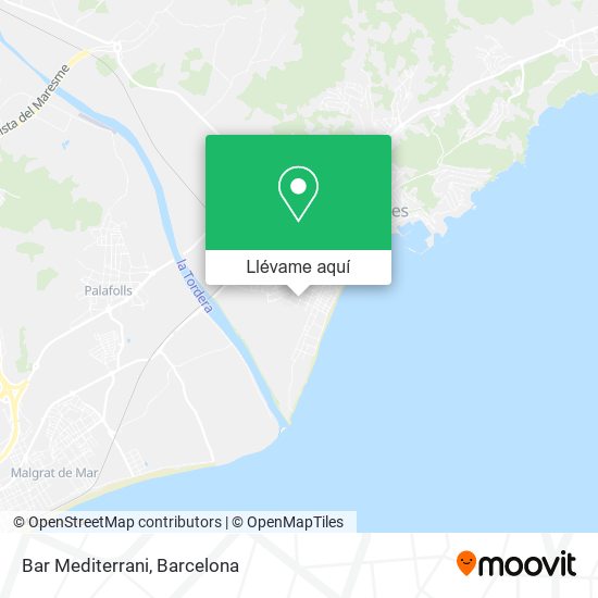 Mapa Bar Mediterrani