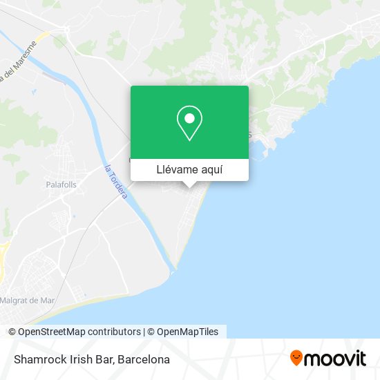 Mapa Shamrock Irish Bar