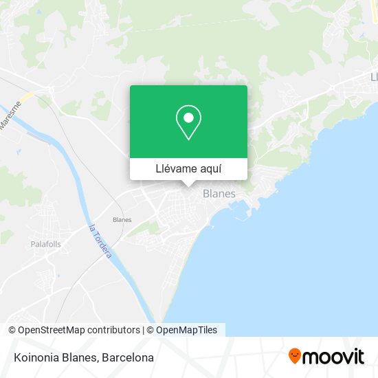 Mapa Koinonia Blanes