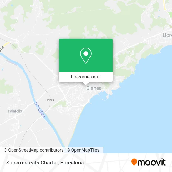 Mapa Supermercats Charter