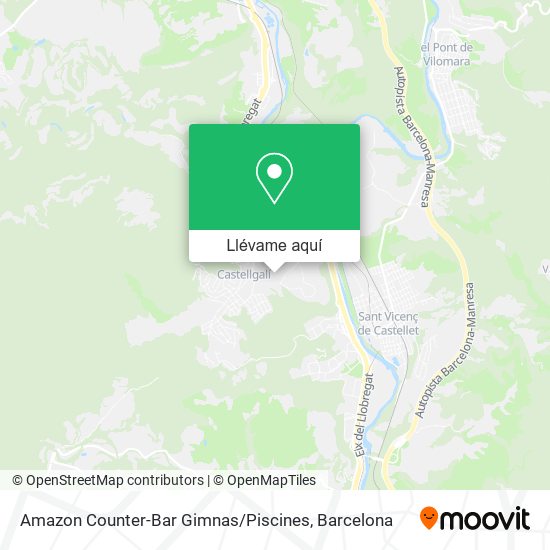 Mapa Amazon Counter-Bar Gimnas / Piscines