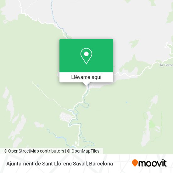 Mapa Ajuntament de Sant Llorenc Savall