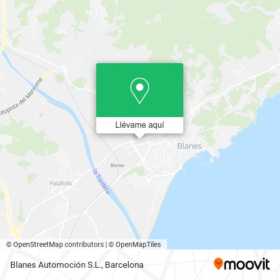 Mapa Blanes Automoción S.L.
